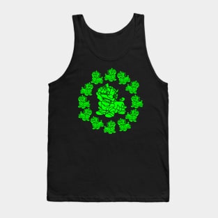 Green Dragons Dancing Tank Top